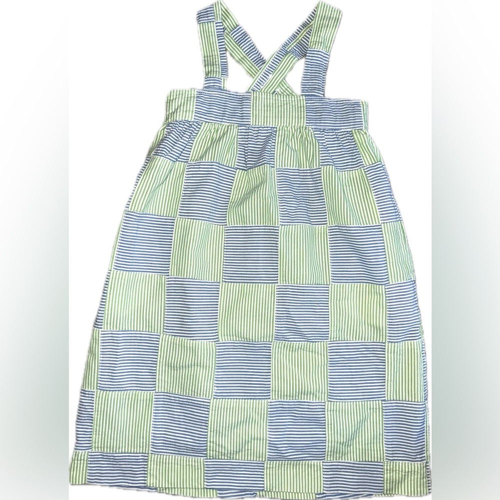 Kelly’s Kids Seersucker Patchwork Gingham Dress • Girls Size 5 / 6 (Like NEW)